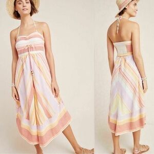 Anthropologie Savannah Halter Dress